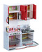 Кухня кукольная со световыми и звуковыми эффектами, Красная 2, QunFengToys дополнительное фото 1.