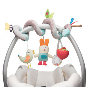 Іграшки на коляску та ліжечко: Розвивальна спіраль для коляски та автокрісла «У садочку», Taf Toys