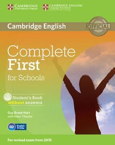 Навчальні книги: Complete First for Schools SB w/out ans +R (9781107675162)