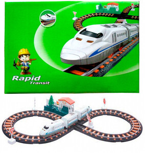Ігри та іграшки: Железная дорога с поездом, 78 х 36 см, LiXin