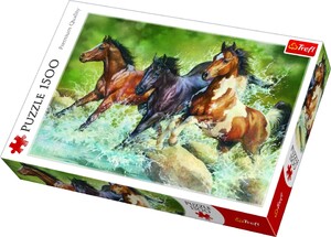 Классические: Пазл «Три диких коня», 1500 эл., Trefl