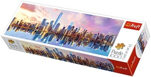 Класичні: Пазл-панорама «Вид на Манхеттен, Нью-Йорк», 1000 ел., Trefl
