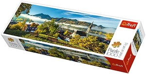 Пазли і головоломки: Пазл-панорама «На березі озера Шлірзе, Баварські Альпи, Німеччина», 1000 ел., Trefl