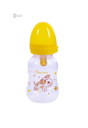 Бутылочки: Бутылочка для кормления с латексной соской, Baby team (собачка, 125 мл)