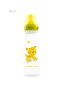 Бутылочки: Бутылочка для кормления с латексной соской, Baby team (салатовый, 250 мл)
