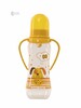Бутылочка для кормления с латексной соской и ручками, Baby team (собачка, желтый)