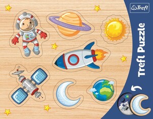 Игры и игрушки: Пазл рамка-вкладиш «Космос», 7 ел., Trefl