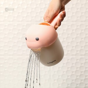 Кружка-лейка для мытья головы (3 режима), розовая, BabyOno