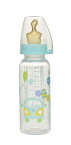 Пляшечки: Пляшечка анатомічна антиколікова, латекс, від 6 міс., М, 250 мл, Nip
