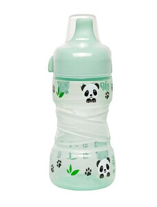 Поильники: Поильник Trainer Cup с широким горлышком «Панды», зеленый, 260 мл, Nip