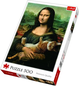 Ігри та іграшки: Пазл «Мона Ліза і рудий кіт. Роб Дей», 500 ел., Trefl