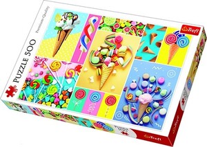 Игры и игрушки: Пазл «Любимые сладости: коллаж», 500 эл., Trefl