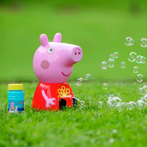 Спортивні ігри: Ігровий набір з мильними бульбашками «Баббл-машина», Peppa Pig