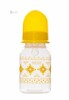 Бутылочка для кормления с силиконовой соской, Baby team (желтый, 125 мл)