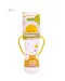 Пляшка для годування з силіконовою соскою й ручками, Baby team (жовтий, 250 мл) дополнительное фото 2.