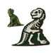 Набір для створення гіпсової фігурки «Ті-Рекс зі скелетом», SES Creative дополнительное фото 1.