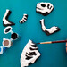 Набор для создания гипсовой фигурки «Ти-Рекс со скелетом», SES Creative дополнительное фото 7.