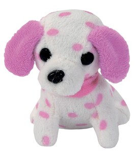 Мягкие игрушки: Мини-модница Далматинец, собачка с повязкой, 10 см. Chi Chi Love