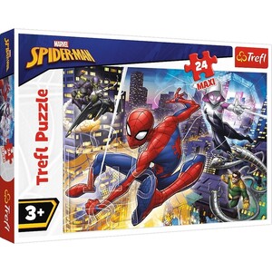 Игры и игрушки: Пазл серии Maxi «Бесстрашный Человек-паук», 24 эл., Trefl