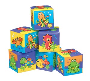 Развивающие игрушки: Кубики для ванны, Playgro