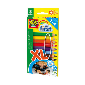 Товари для малювання: Набір кольорових олівців (8 кольорів), SES Creative