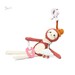 М'яка іграшка-підвіска з прорізувачем і пискавкою «Лінивець Леон», BabyOno дополнительное фото 4.
