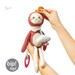 М'яка іграшка-підвіска з прорізувачем і пискавкою «Лінивець Леон», BabyOno дополнительное фото 6.