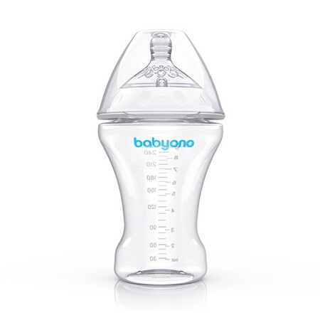 Бутылочки: Бутылочка антиколиковая Natural nursing, 260 мл, 0+, BabyOno