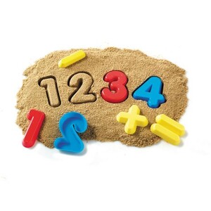 Наборы для песка и воды: Формочки для песка "Цифры и математические знаки" Learning Resources