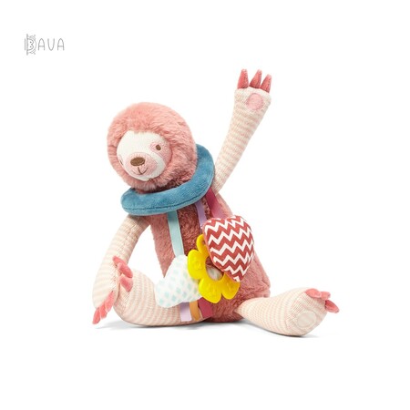 Тварини: Розвивальна м'яка іграшка-підвіска «Лінивець Леон», BabyOno