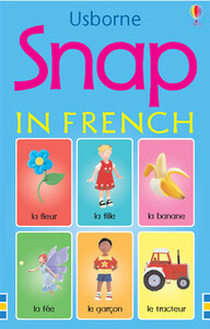 Развивающие книги: Настольная карточная игра Snap in French [Usborne]