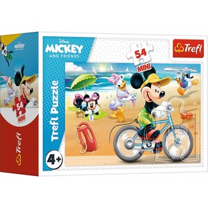 Ігри та іграшки: Пазл «Дісней Міккі Маус: На велосипеді», серія Міні, 54 ел., Trefl