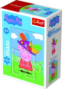 Ігри та іграшки: Пазл «Свинка Пеппа в капелюсі», серія Міні Максі, 20 ел., Trefl