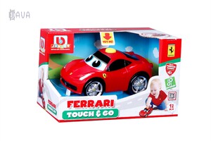 Автомобілі: Машинка іграшкова Ferrari Touch & Go 458 Italia червоний, BB Junior
