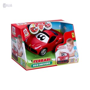 Автомобілі: Машинка іграшкова Ferrari Press & Charge 488 GTB червоний, BB Junior