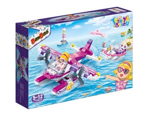 Ігри та іграшки: Конструктор «Модний пляж: літак і катер», 172 ел. Banbao