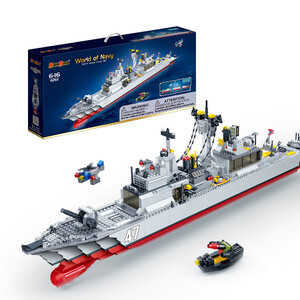 Пластмасові конструктори: Конструктор «Флот: ракетний крейсер №47», 1357 ел. Banbao