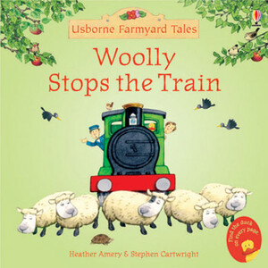 Книги про животных: Woolly Stops the Train - mini [Usborne]
