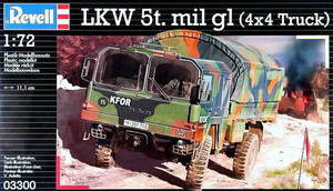 Сборные модели-копии: Сборная модель Revell Автомобиль LKW 5t. mil gl 1:72 (03300)