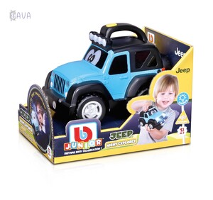 Ігри та іграшки: Машинка іграшкова Jeep Wrangler Night Explorer синій, BB Junior