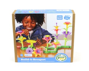 Пластмасові конструктори: Конструктор для дівчинки "Створи квітник" від Green Toys
