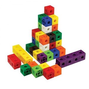 Счётный материал и разряды чисел: Соединяющиеся кубики (набор из 100 шт.), EDX Education