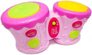Розвивальні іграшки: Барабани Бонго, рожеві, BeBeLino