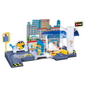 Игры и игрушки: Игровой набор Автомойка с машинкой (1:43) и распылителем, Bburago