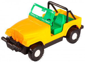 Машинки: Авто-джип міні - машинка жовта (23 см), Wader