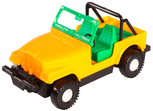 Автомобілі: Авто-джип міні - машинка жовта (23 см), Wader