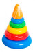 Пирамидка маленькая конус - развивающая игрушка, 7 элементов, Тигрес дополнительное фото 1.