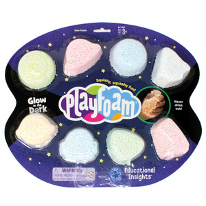 Шариковый пластилин Playfoam® со светящимся эффектом, 8 ячеек Educational Insights