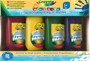 Товары для рисования: Краска Crayola для рисования пальчиками 4 цвета (3239)
