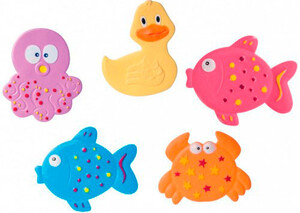 Аксесуари для купання: Мини-коврики для купания Цветной океан - набор из 5 шт., Canpol babies